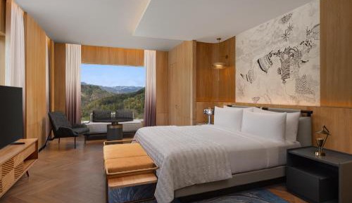 One-Bedroom Presidential King Suite with River View and Balcony