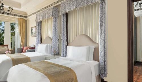 Flamingo Signature Twin Room with Balcony:15% off on F&B, Spa| soulful yoga experience | Morning & Evening Aarti | traditional & nature led experiences daily tea,curated walks, birdwatching, Prana Garden, Rajasthani folk dance, Pottery, Mehendi, Astrology