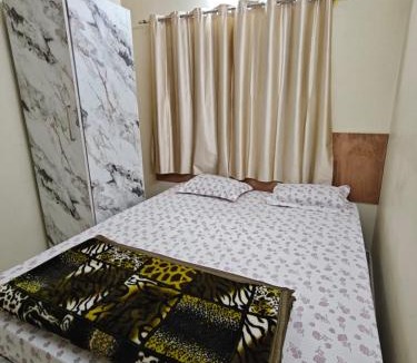 Chikkamagaluru Apartment | Kalpavrukksha Luxury Service Apartment Unit 3- Lavish Hall, Smart TV, 2 Bedroom attached washroom fully functional kitchen and Utilities and A balcony with great landmark view
