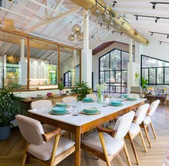 Alibaug Villa | SaffronStays Arabella - 4BR bohemian pool villa with sunken lounge, foosball, PS4 & mango orchard views in Alibaug
