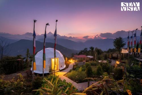 StayVista at The Stargazer with Mountain Views, Bonfire, Lawn